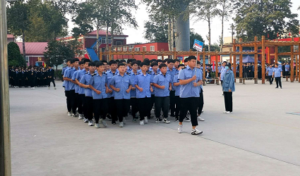 石家莊鐵路學校四校區(qū)跑操比賽進行時 學子風采 第2張